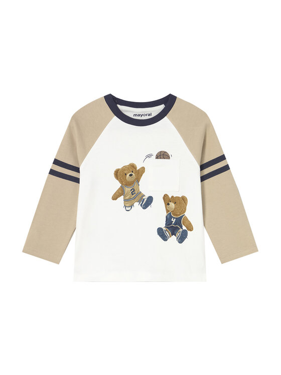 Mayoral Блуза 2059 Бежов Regular Fit цвят на ниска цена