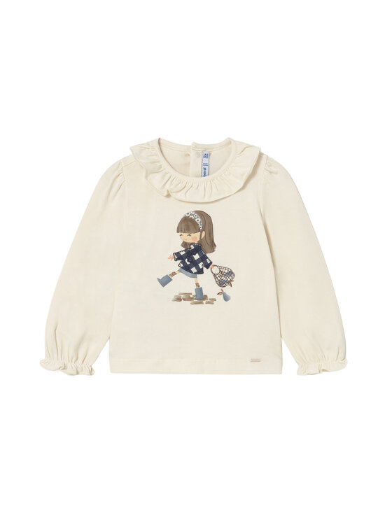 Mayoral Блуза 2076 Екрю Regular Fit цвят на ниска цена