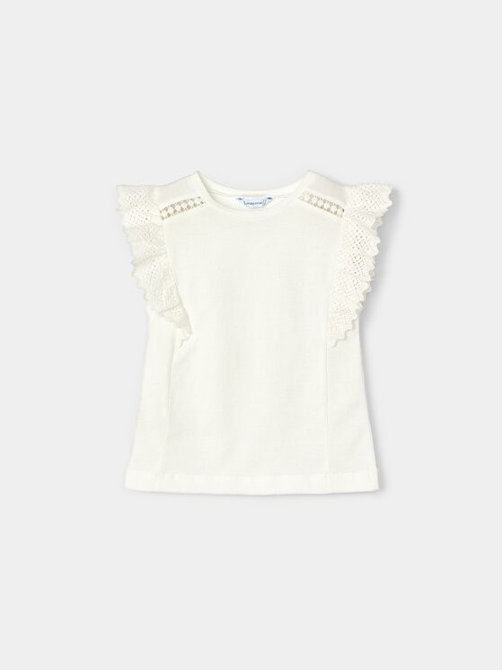 Mayoral Блуза 3082 Екрю Regular Fit цвят на ниска цена