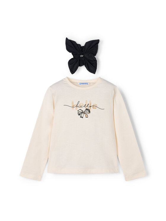 Mayoral Блуза 4008 Екрю Regular Fit цвят на ниска цена