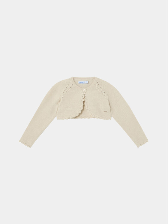 Mayoral Болерце 306 Бежов Regular Fit цвят на ниска цена