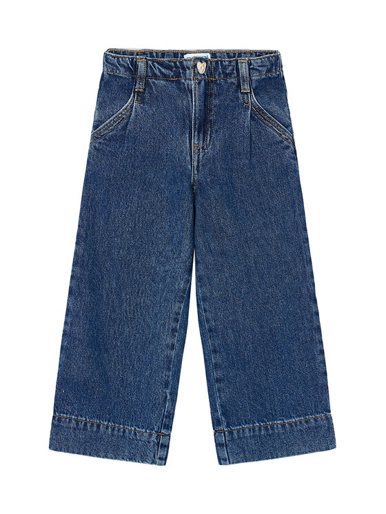 Mayoral Дънки 4578 Тъмносин Wide Leg цвят на ниска цена