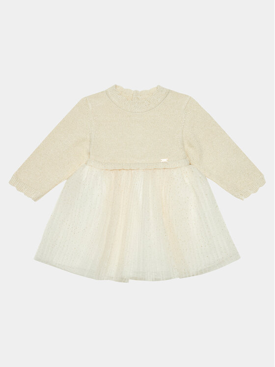 Mayoral Ежедневна рокля 2.858 Бежов Regular Fit цвят на ниска цена