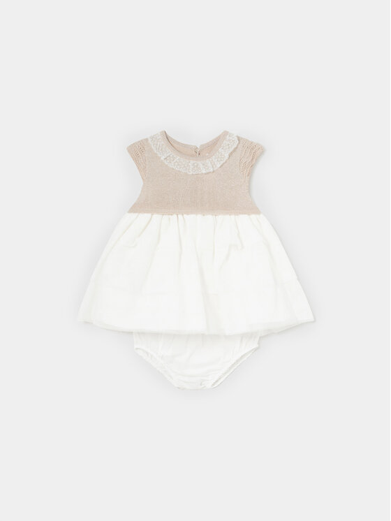 Mayoral Елегантна рокля 1825 Бежов Regular Fit цвят на ниска цена