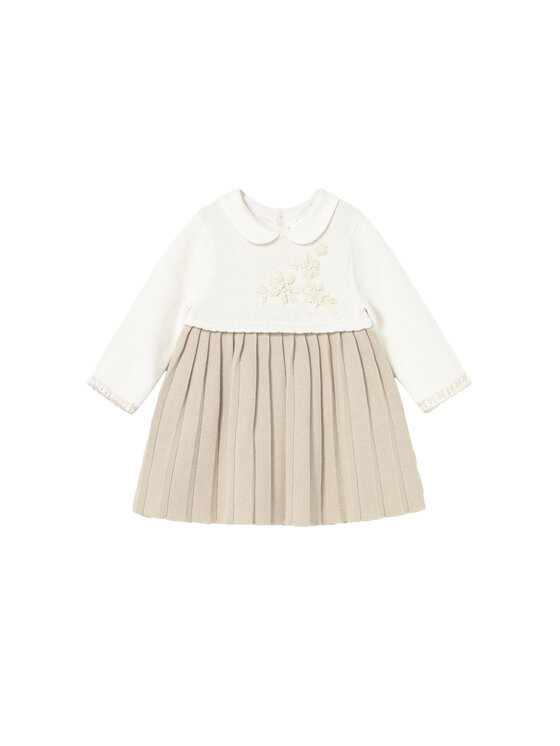 Mayoral Елегантна рокля 2804 Бежов Regular Fit цвят на ниска цена