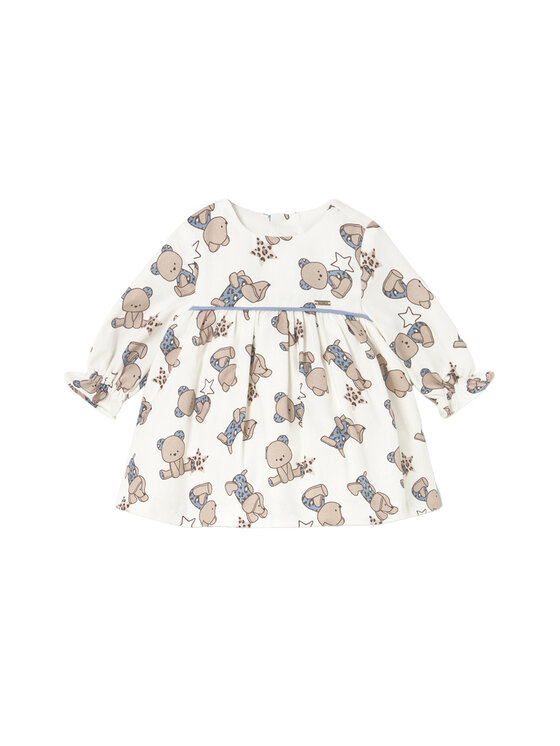 Mayoral Елегантна рокля 2814 Екрю Regular Fit цвят на ниска цена