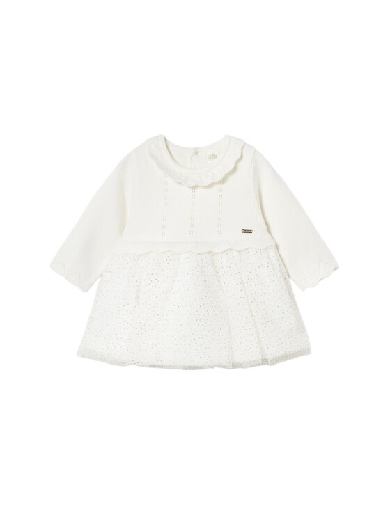 Mayoral Елегантна рокля 2815 Бежов Regular Fit цвят на ниска цена