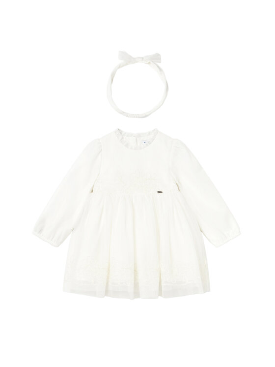 Mayoral Елегантна рокля 2902 Екрю Regular Fit цвят на ниска цена