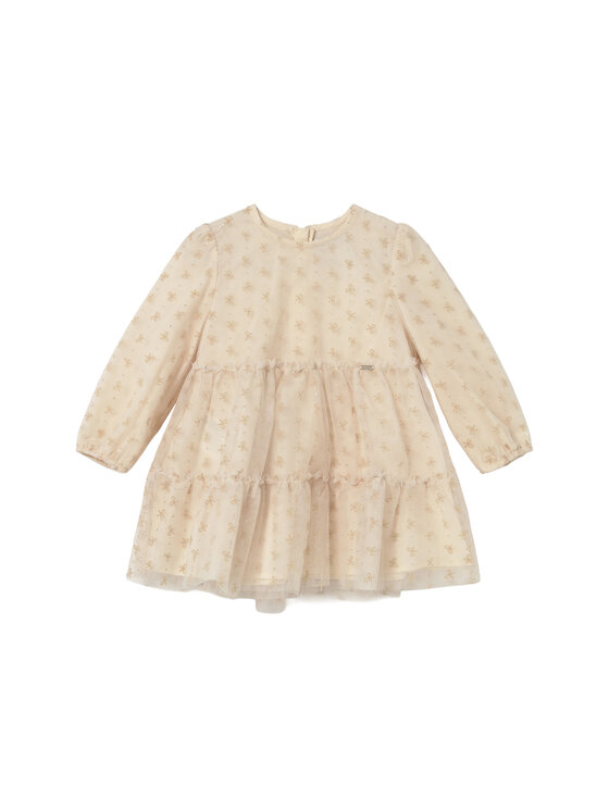 Mayoral Елегантна рокля 2907 Бежов Regular Fit цвят на ниска цена