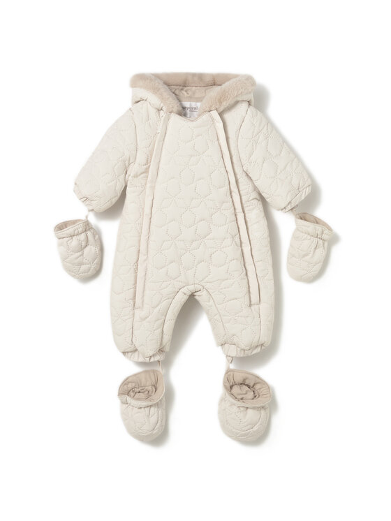 Mayoral Зимен детски гащеризон 2615 Екрю Regular Fit цвят на ниска цена