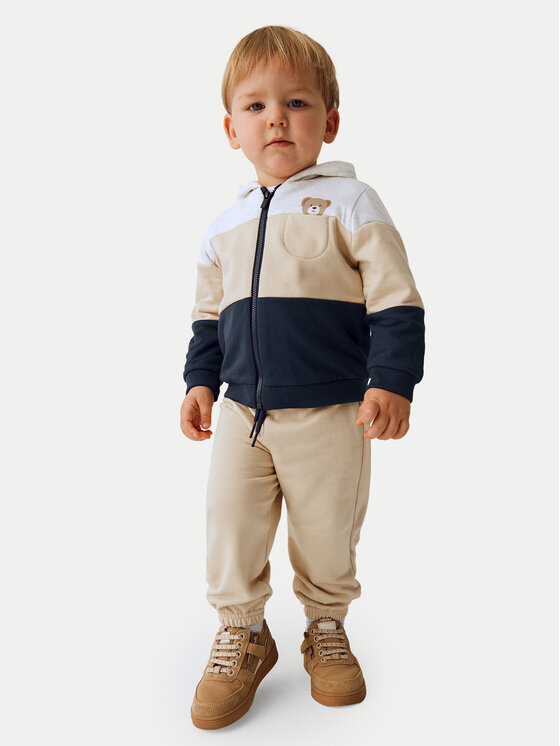 Mayoral Комплект анцуг 2 чифта панталони и фанела 918 Бежов Regular Fit цвят на ниска цена