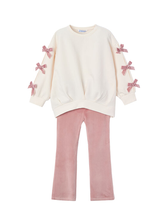 Mayoral Комплект суитшърт и клин 4725 Розов Regular Fit цвят на ниска цена