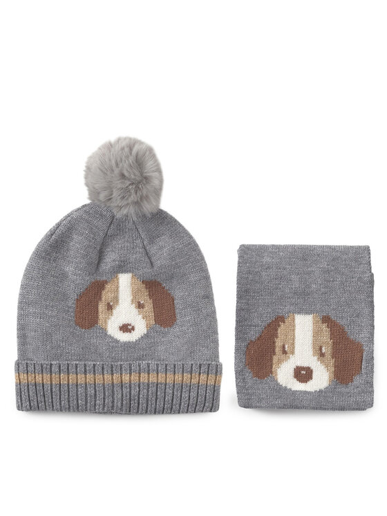 Mayoral Комплект шал и шапка 10018 Сив цвят на ниска цена