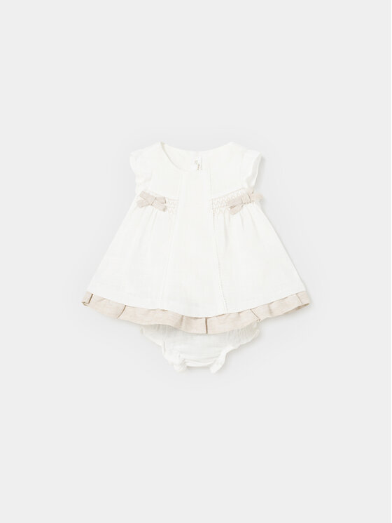 Mayoral Лятна рокля 1828 Екрю Regular Fit цвят на ниска цена