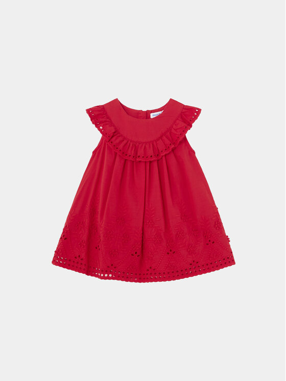 Mayoral Лятна рокля 1915 Червен Regular Fit цвят на ниска цена