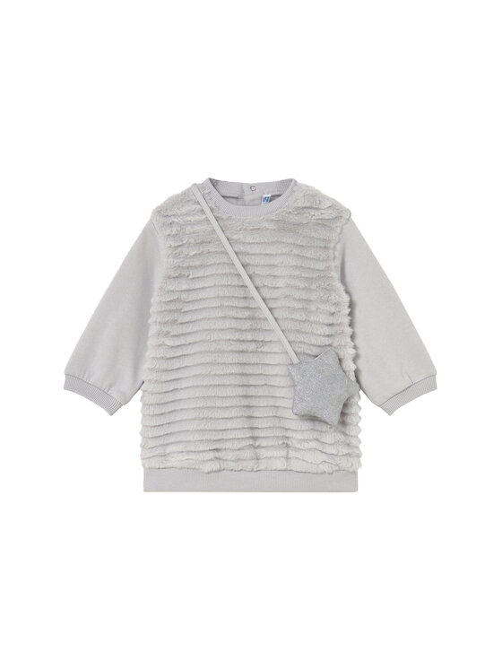 Mayoral Плетена рокля 2919 Екрю Regular Fit цвят на ниска цена