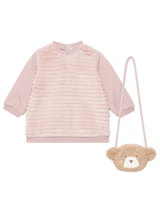 Mayoral Плетена рокля 2919 Розов Regular Fit цвят на ниска цена