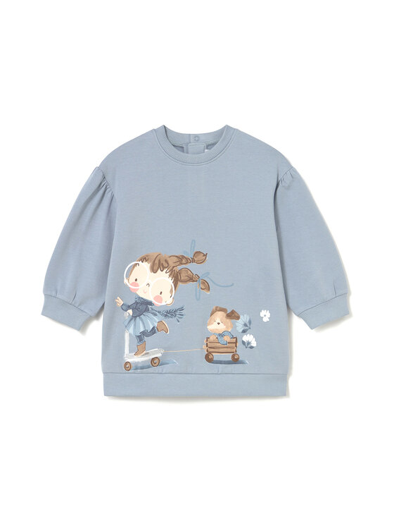 Mayoral Плетена рокля 2921 Син Regular Fit цвят на ниска цена