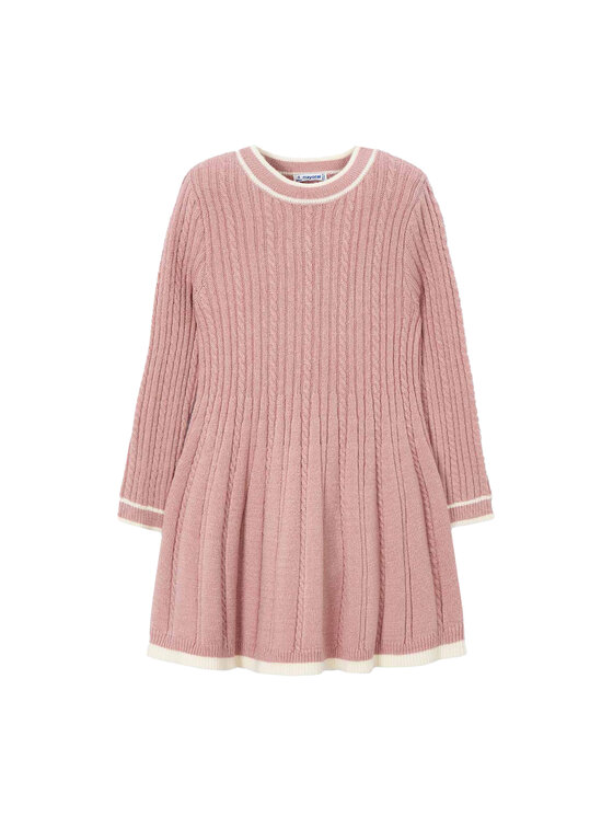 Mayoral Плетена рокля 4920 Бежов Regular Fit цвят на ниска цена