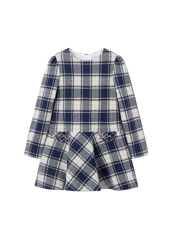 Mayoral Плетена рокля 4921 Сив Regular Fit цвят на ниска цена