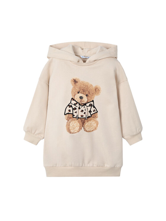 Mayoral Плетена рокля 4928 Бежов Regular Fit цвят на ниска цена