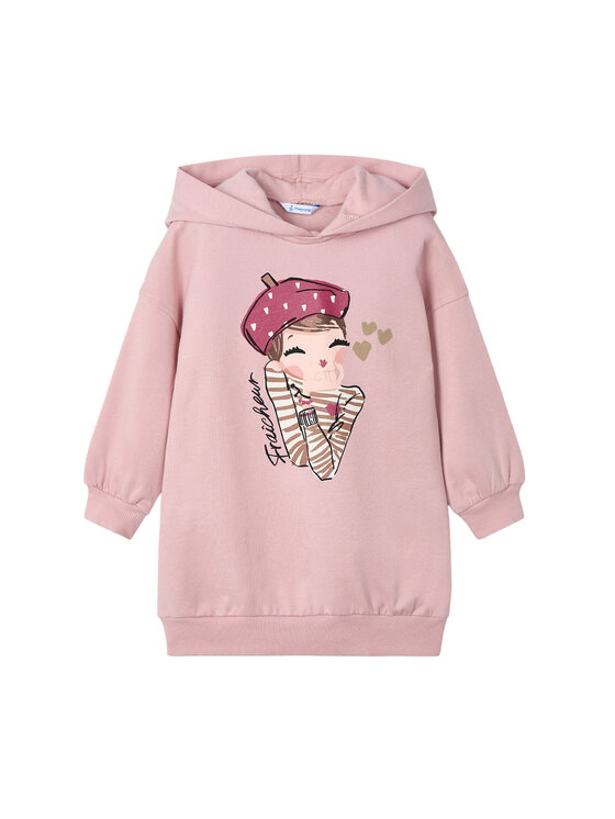 Mayoral Плетена рокля 4928 Розов Regular Fit цвят на ниска цена