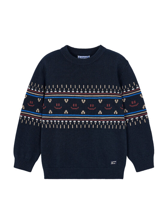 Mayoral Пуловер 4377 Тъмносин Regular Fit цвят на ниска цена