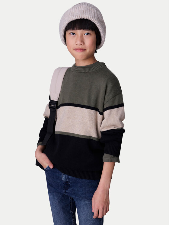 Mayoral Пуловер 7303 Каки Regular Fit цвят на ниска цена