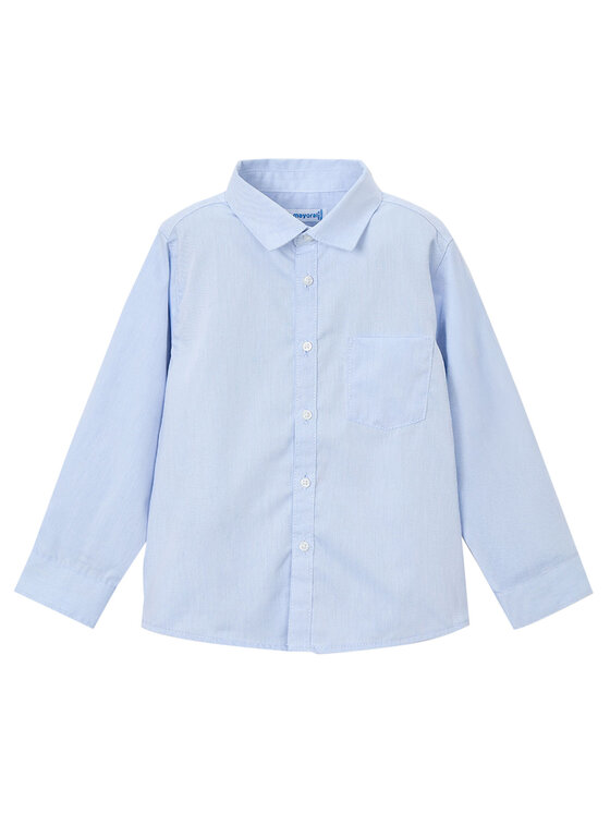 Mayoral Риза 146 Светлосиньо Regular Fit цвят на ниска цена