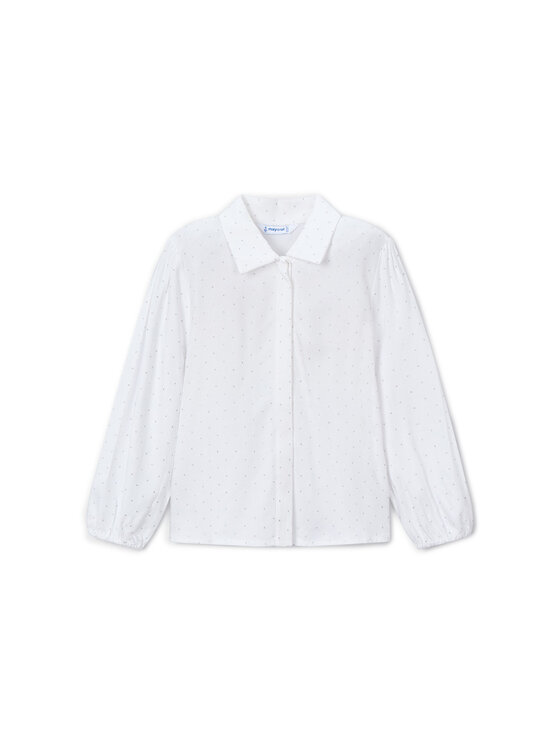 Mayoral Риза 4133 Бял Regular Fit цвят на ниска цена