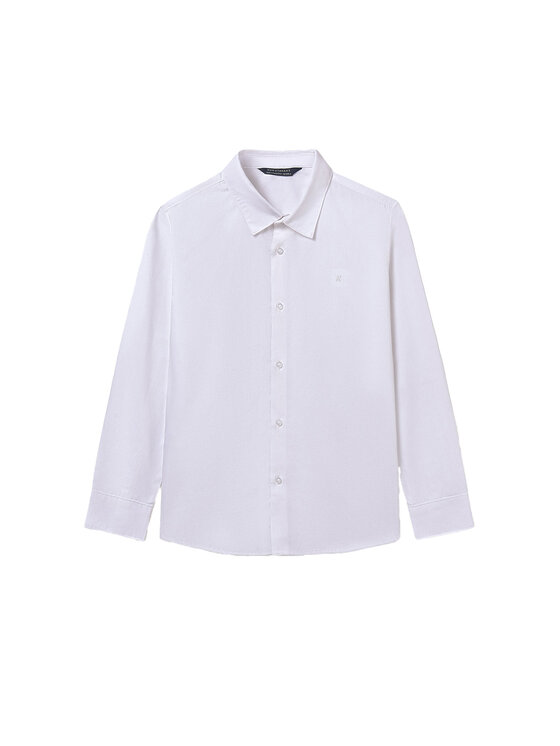 Mayoral Риза 874 Бял Regular Fit цвят на ниска цена