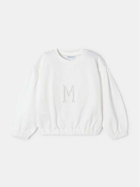 Mayoral Суитшърт 3468 Екрю Regular Fit цвят на ниска цена