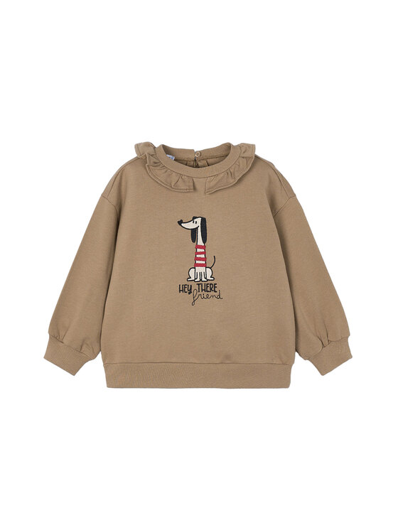 Mayoral Суитшърт 4430 Кафяв Regular Fit цвят на ниска цена