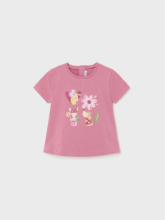 Mayoral Тишърт 1014 Розов Regular Fit цвят на ниска цена