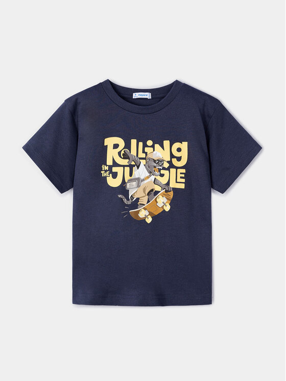 Mayoral Тишърт 3008 Тъмносин Regular Fit цвят на ниска цена