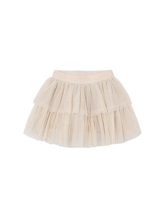 Mayoral пола от тюл 4906 Бежов Regular Fit цвят на ниска цена