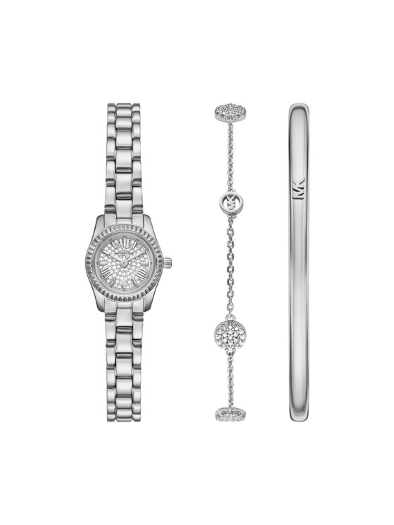 Michael Kors Комплект часовник и гривна MK4948SET Сребрист цвят на ниска цена