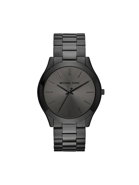 Michael Kors Часовник Slim Runway MK8507 Черен цвят на ниска цена