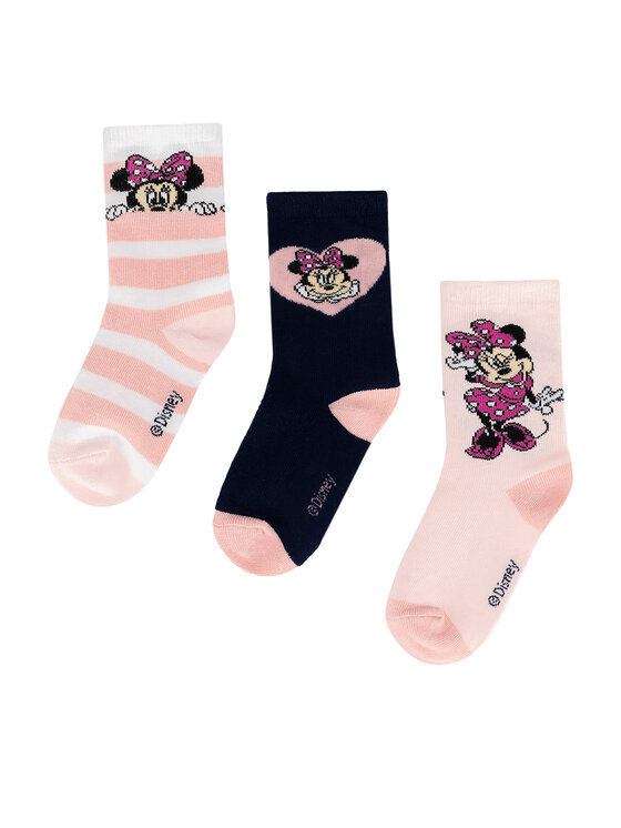 Mickey&Friends Дълги чорапи ACCCS-AW24-341DCLS (3-PACK) Розов цвят на ниска цена