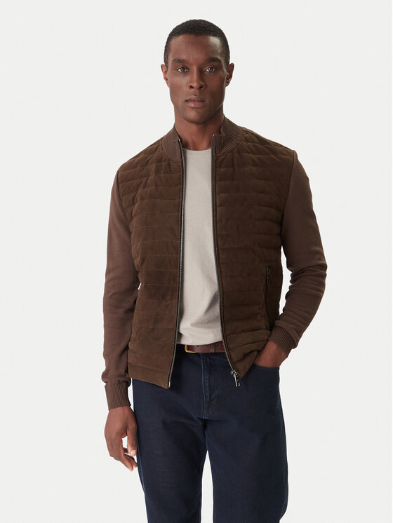 Milestone Кожено яке MSTurner 531624 60705 Кафяв Regular Fit цвят на ниска цена