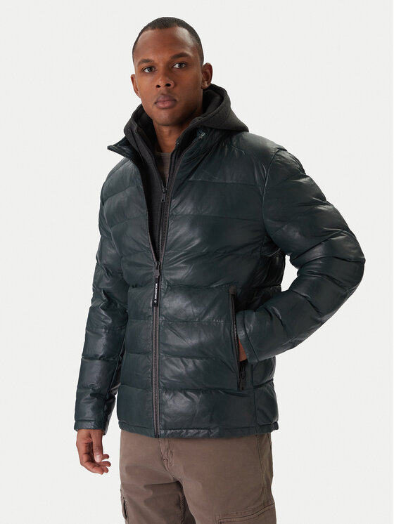 Milestone Кожено яке Ms Article 531019 21360 Сив Regular Fit цвят на ниска цена