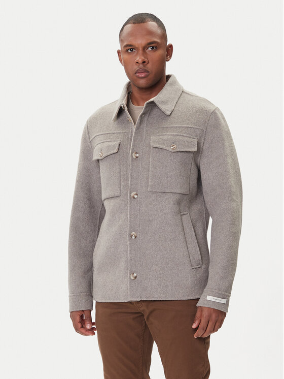 Milestone Преходно яке MSBorgo 530755 60460 Сив Regular Fit цвят на ниска цена