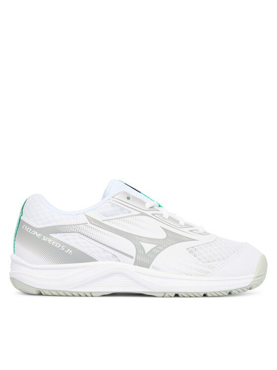 Mizuno Обувки за зала Cyclone Speed 5 Jr. V1GD2511 Бял цвят на ниска цена