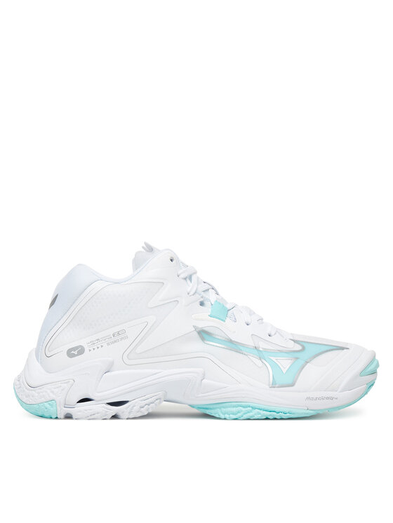 Mizuno Обувки за зала Wave Lightning Z8 Mid V1GC2405 Бял цвят на ниска цена