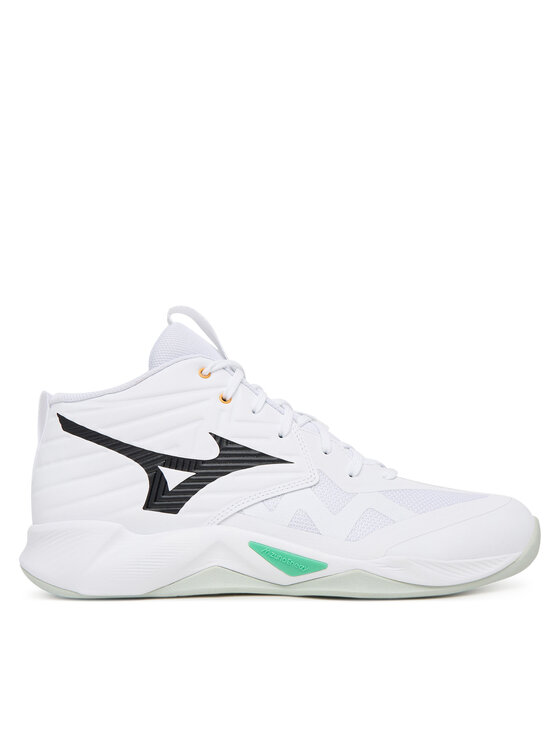 Mizuno Обувки за зала Wave Momentum Pro Mid V1GA2545 Бял цвят на ниска цена