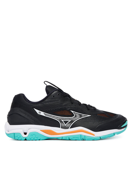 Mizuno Обувки за зала Wave Stealth 6 X1GA2430 Черен цвят на ниска цена