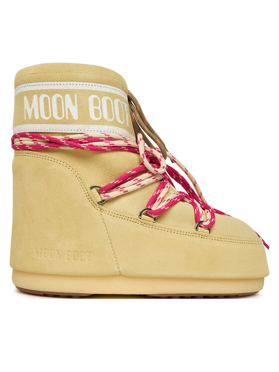 Moon Boot Апрески Mb Icon Low Suede Laces 80D1409670 Жълт цвят на ниска цена