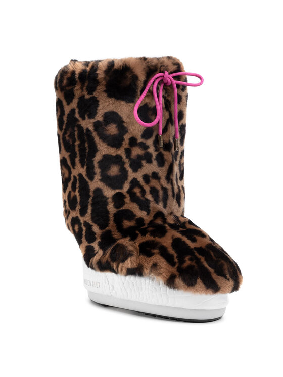 Moon Boot Връхно отоплящо кожухче за обувки Cover Rex Rabbit 140C0V04001 Кафяв цвят на ниска цена