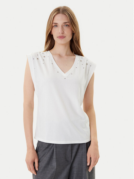 Morgan Блуза 252-DCLO Бял Regular Fit цвят на ниска цена