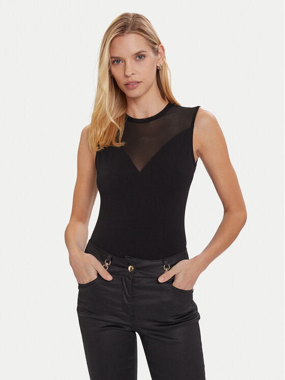 Morgan Блуза 252-DIMARA Черен Slim Fit цвят на ниска цена